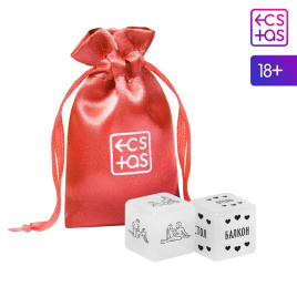 Кубики для двоих «Территория соблазна» (позы, место), 2 неоновых кубика, 18+, 7100265