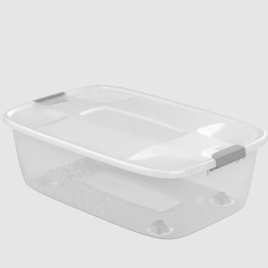 Контейнер 32л 600х400х190мм универсальный, на колёсиках